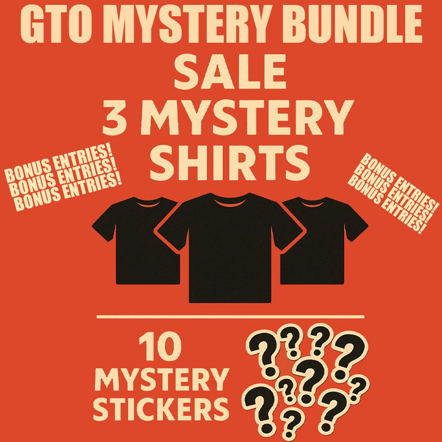 GTO Mystery Shirt & Sticker Bundle