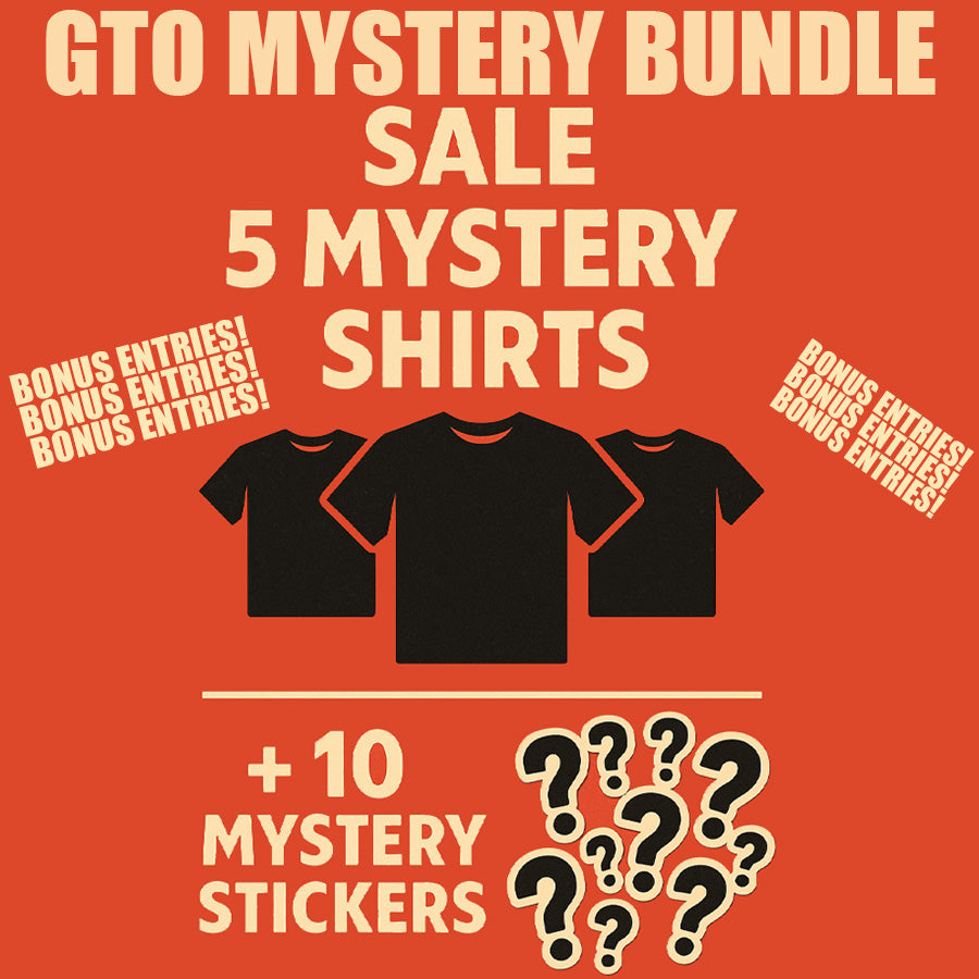 GTO Mystery Shirt & Sticker Bundle