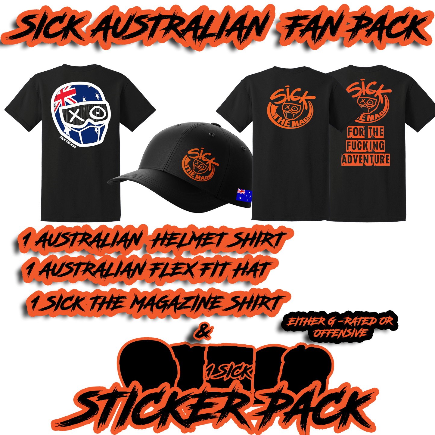 Sick The Mag Aussie Mix N' Match WITH FREE SHIPPING to Australia