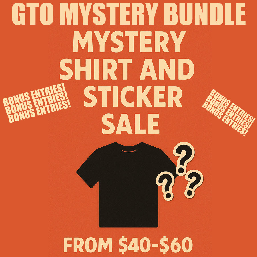 GTO Mystery Shirt & Sticker Bundle