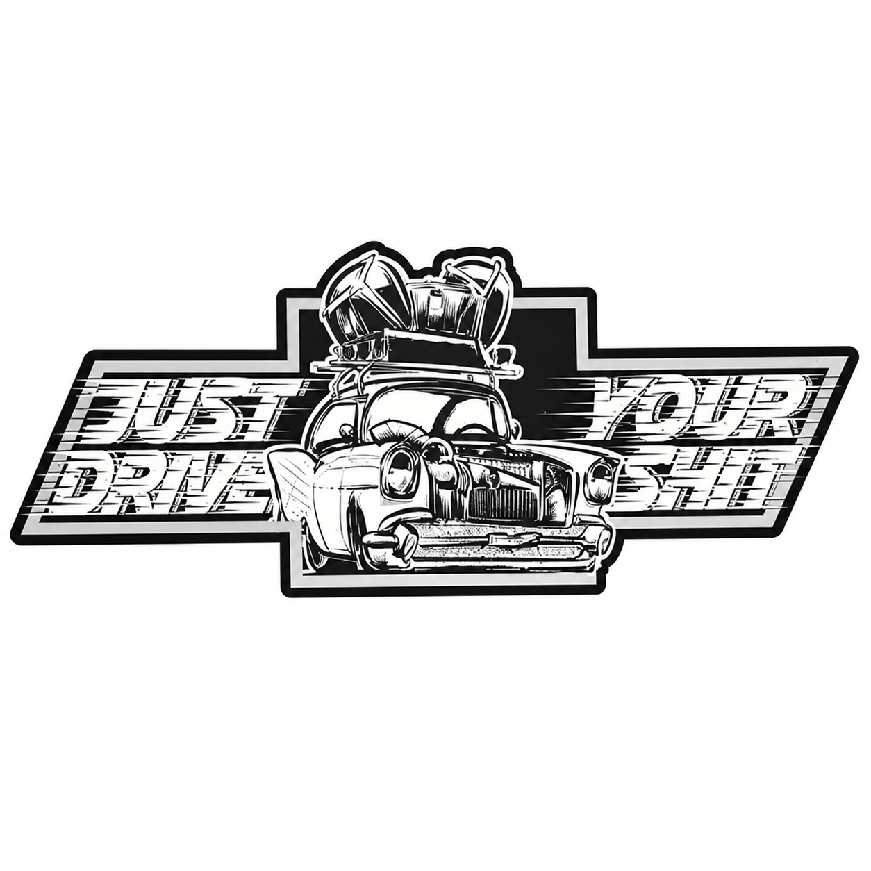Just Your Drive Shit Deuce Box Sticker