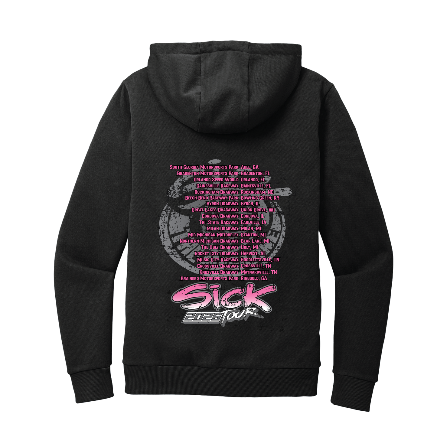 Sick Tour 2025 Hoodie Orange & Pink