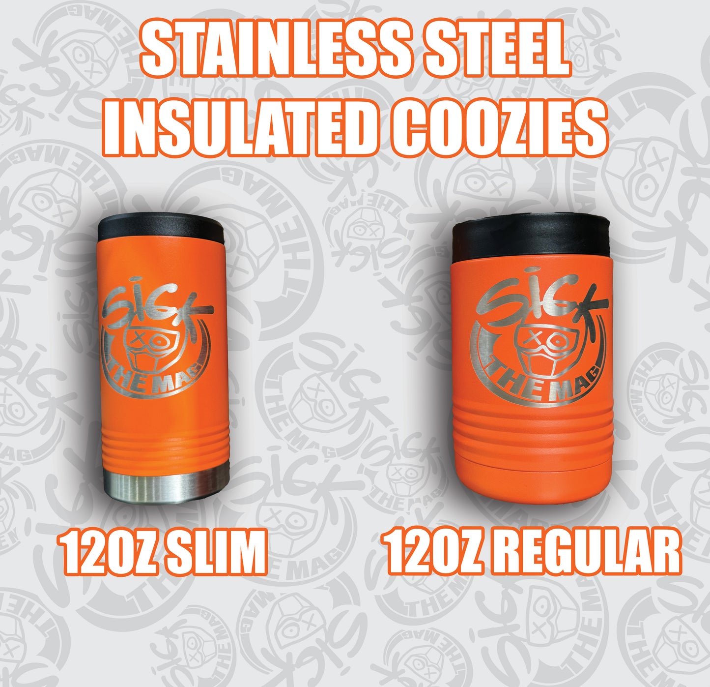 Stainless Insulated Koozies 12oz & Slim