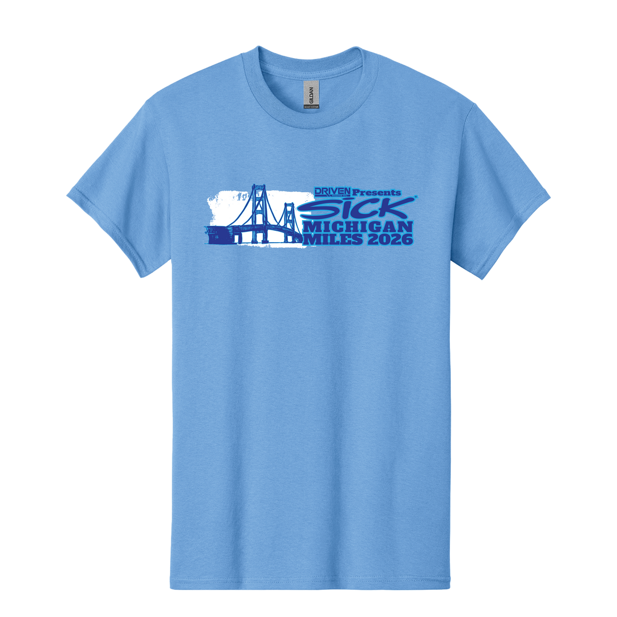 Sick Michigan Miles 2026 Drivers T-Shirt, front