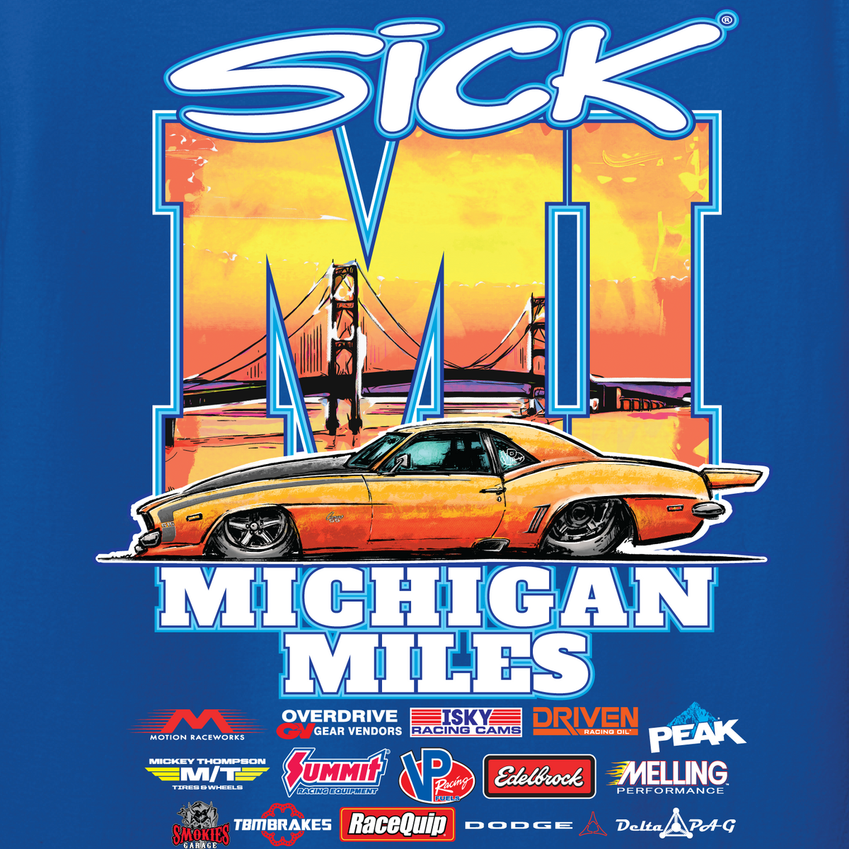 Sick Michigan Miles 2026 T-Shirt, back