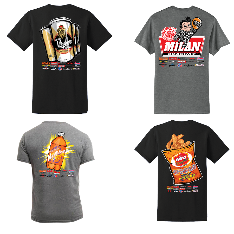 Sick Michigan Miles Track Shirt 4 Pack