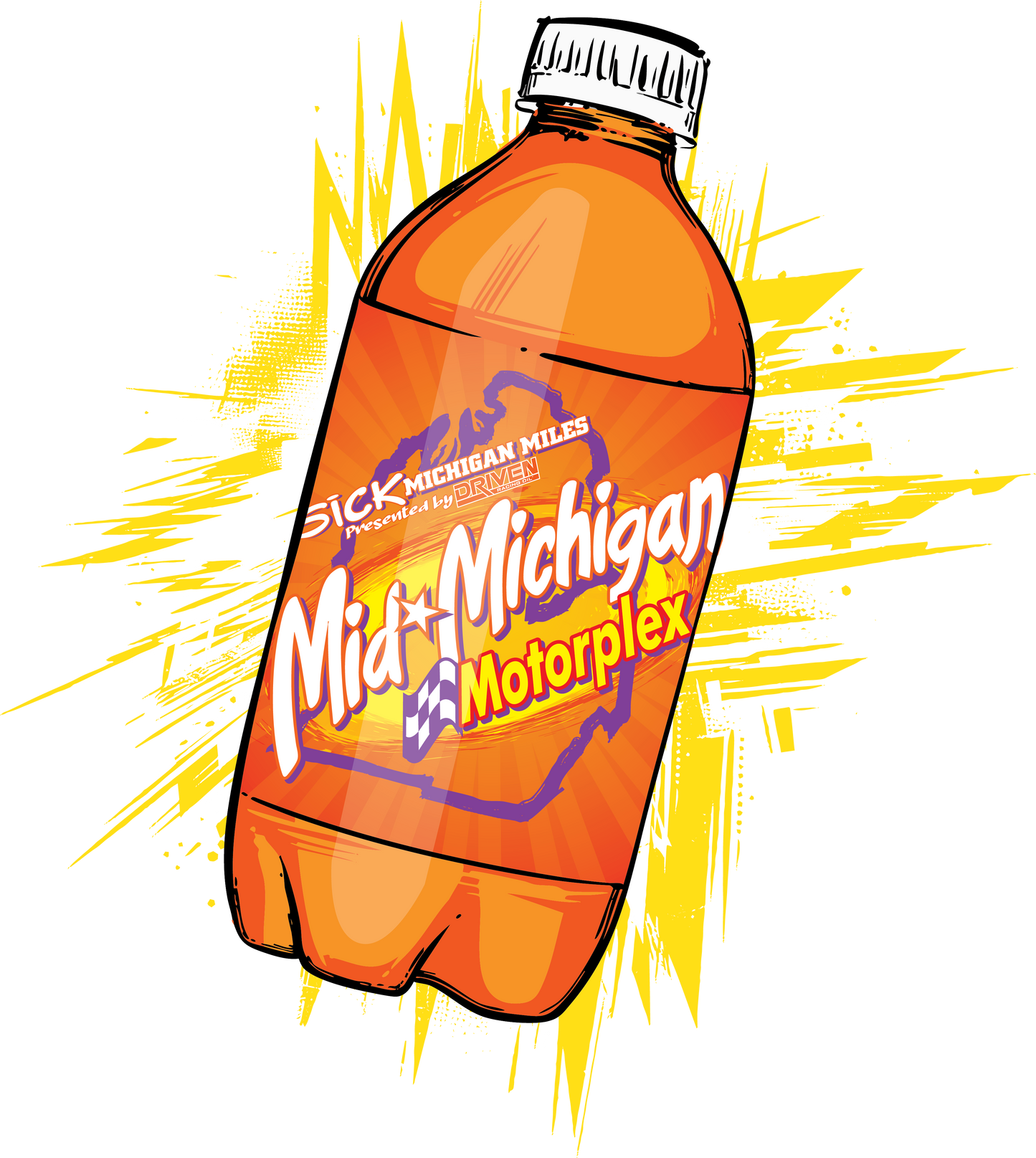 Sick Michigan Miles Mid Michigan Sticker