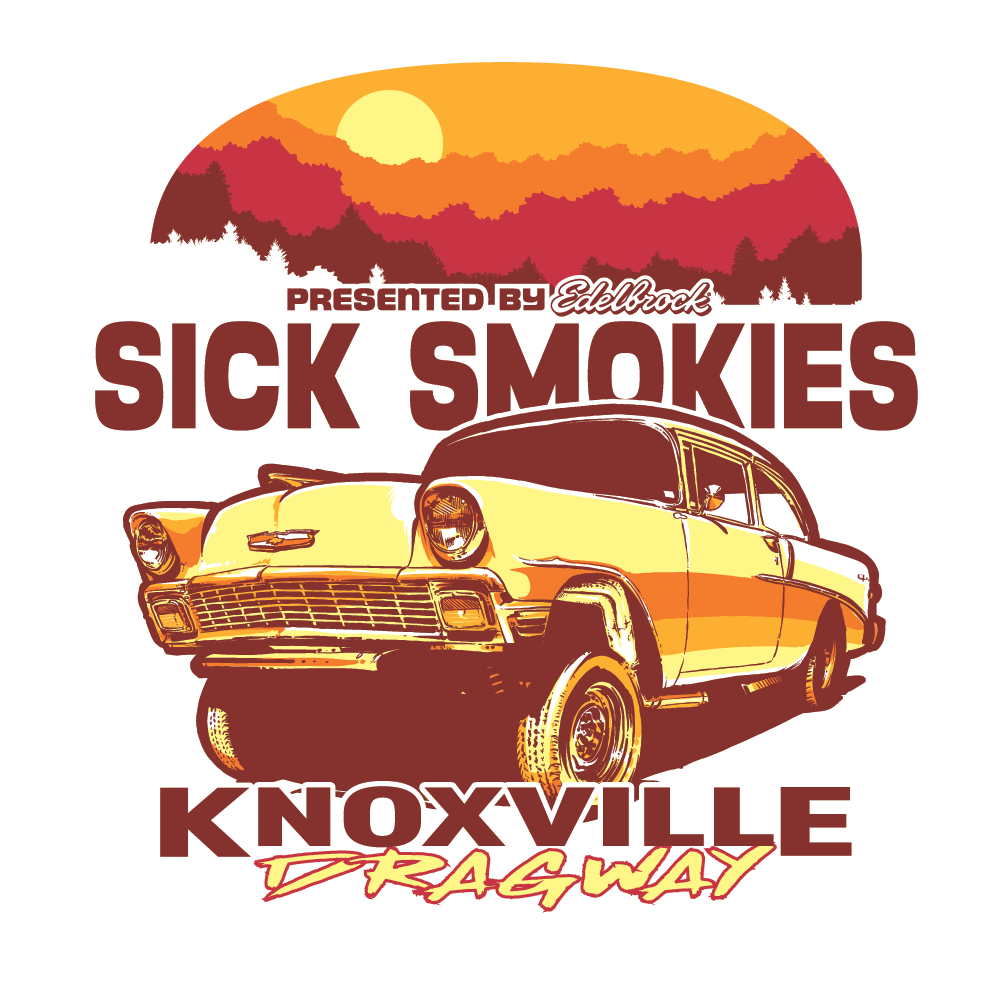 Sick Smokies Knoxville Dragway Stickers