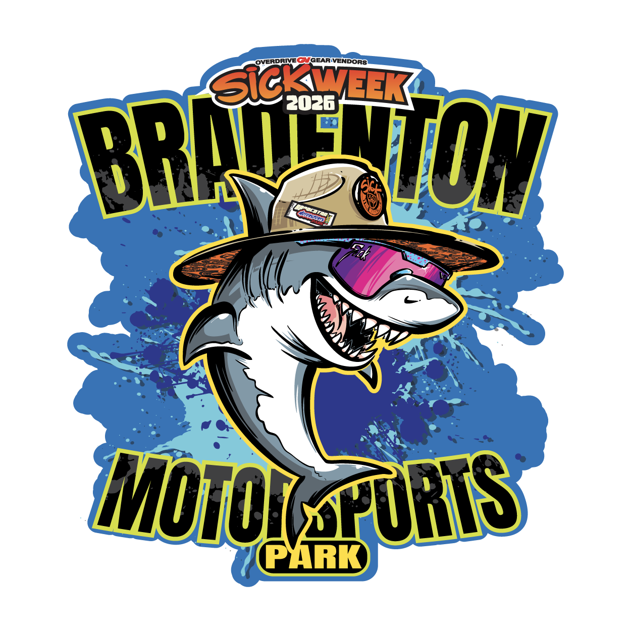 Sick Week 2026 Daily Track Sticker Bradenton