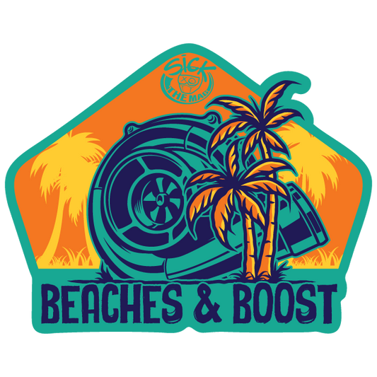 Beaches & Boost Sticker