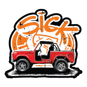 69 Ford Bronco Sticker (Sick Logo)