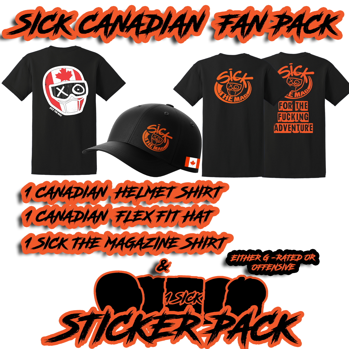 Sick The Mag Canadian Mix & Match WITH FREE SHIPPING to Canada