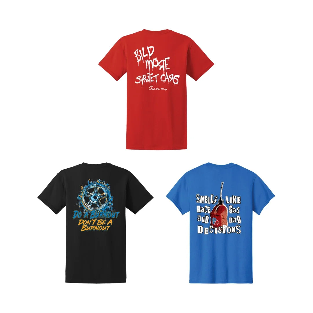 Sick Shirt Triple Pack: Three of our most popular shirts & 100 Entries