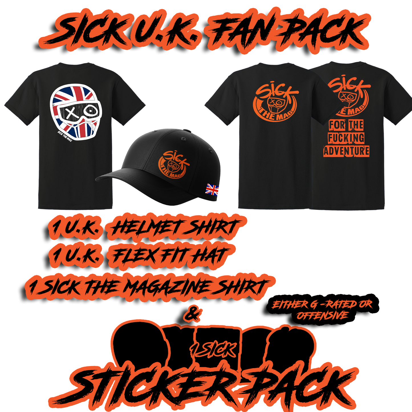 Sick The Mag United Kingdom Mix & Match Bundle WITH FREE SHIPPING to The U.K.