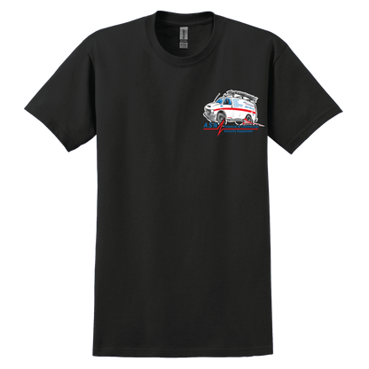 Alarm Service Network ASN T-Shirt (Black), front