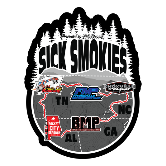 Sick Smokies All Track Stickers