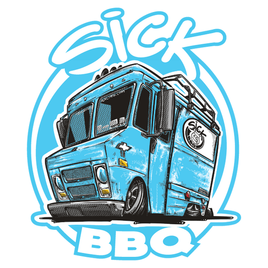 Sick BBQ Truck Sticker