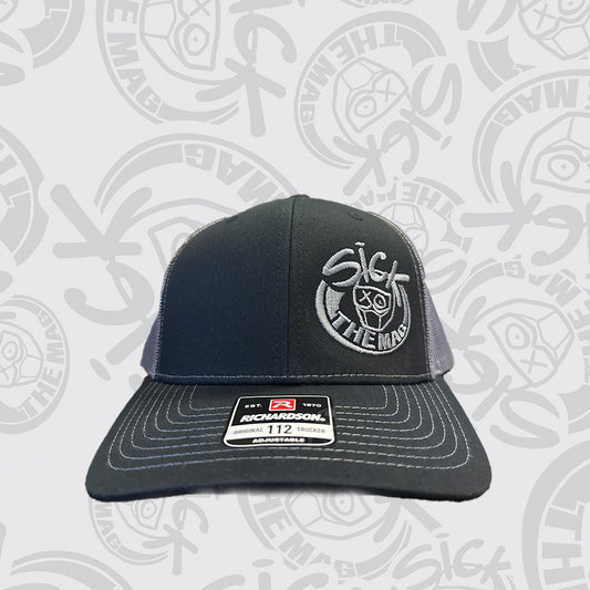 STM Black & Gray Snapback, front view