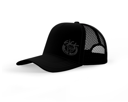 Black on Black Sick Snapback Hat