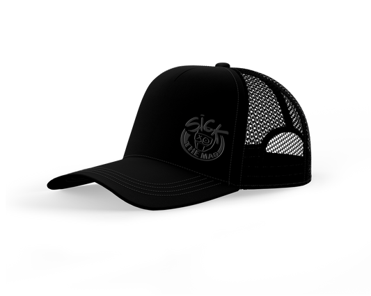 Black on Black Sick Snapback Hat