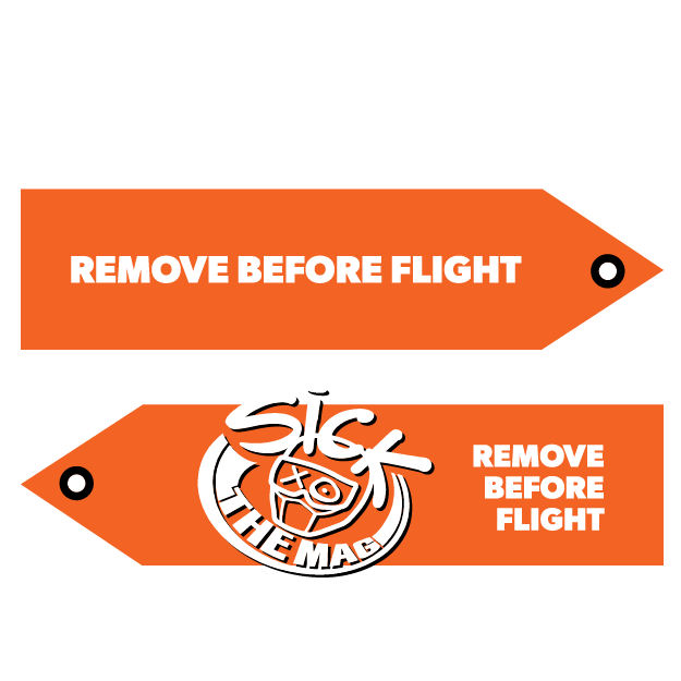 Sick The Mag Parachute Flag (Center Logo)