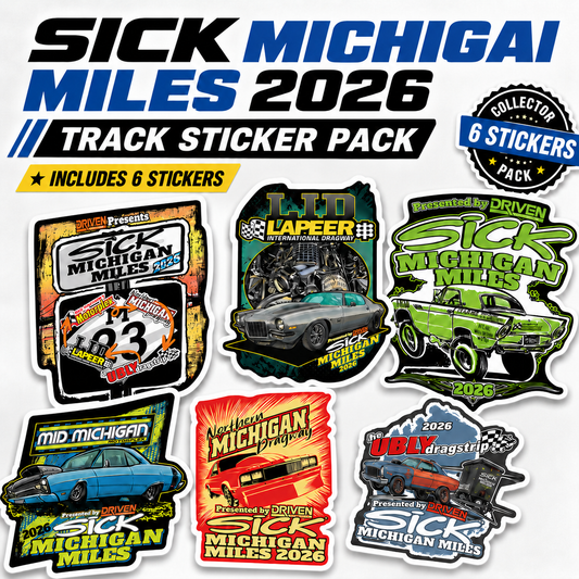 Sick Michigan Miles 2026 Track Sticker Pack