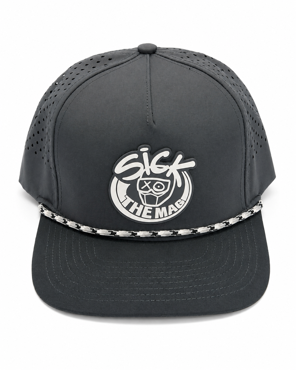Sick The Mag Black Graphite Grey Rope Hat