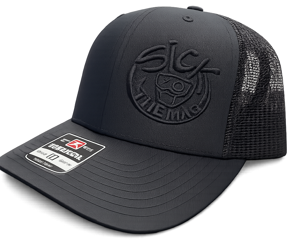Black on Black Sick Snapback Hat