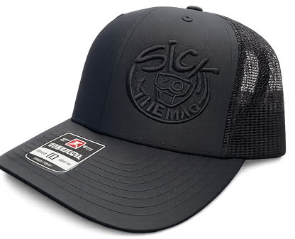 Black on Black Sick Snapback Hat