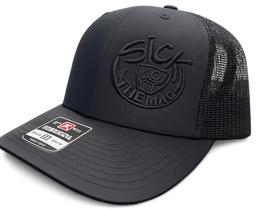 Black on Black Sick Richardson 112 Snapback Hat