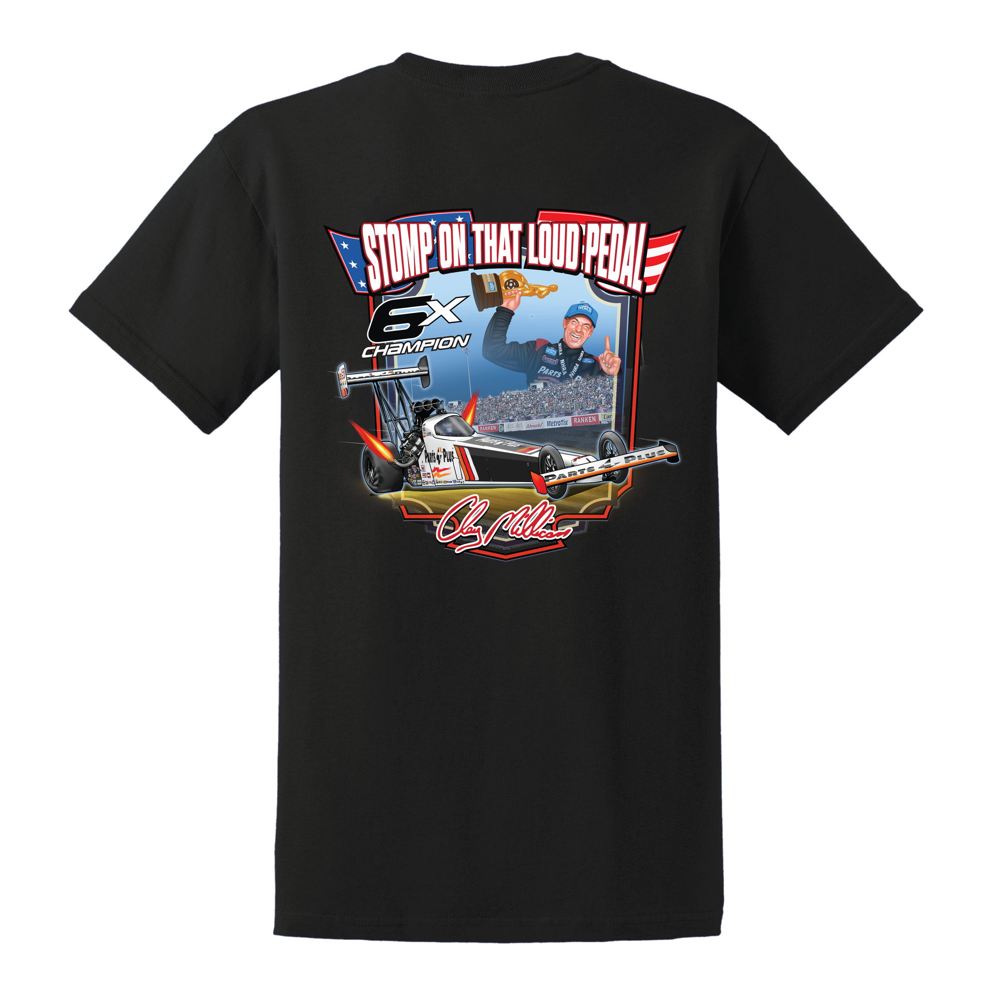 Clay Millican Stomp That Loud Pedal Championship Shirt L
