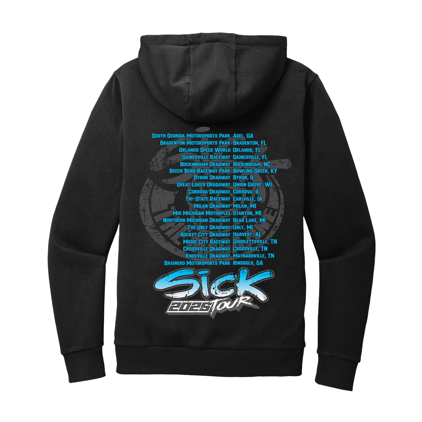 Sick Tour 2025 Hoodie Blue & Purple