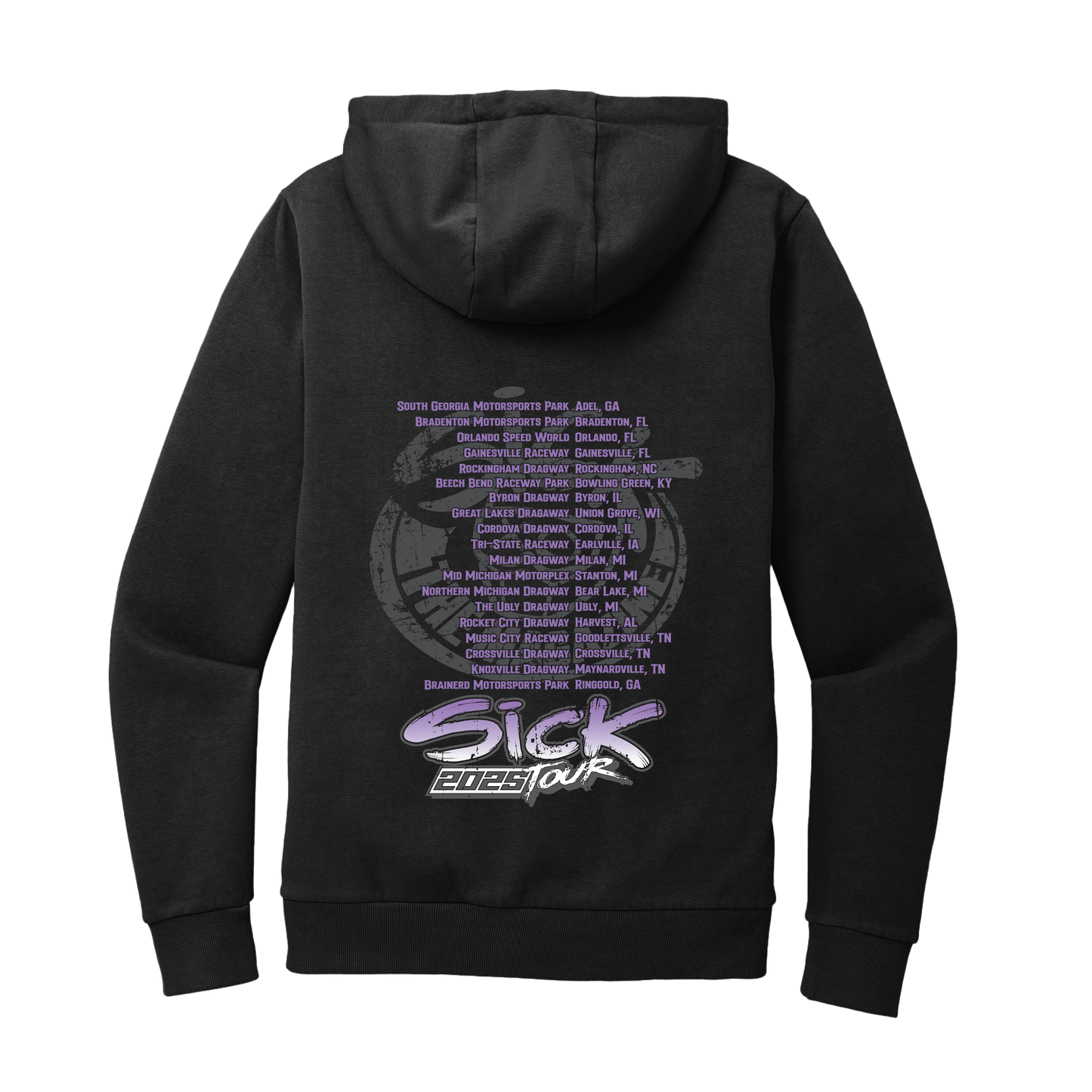 Sick Tour 2025 Hoodie Blue & Purple