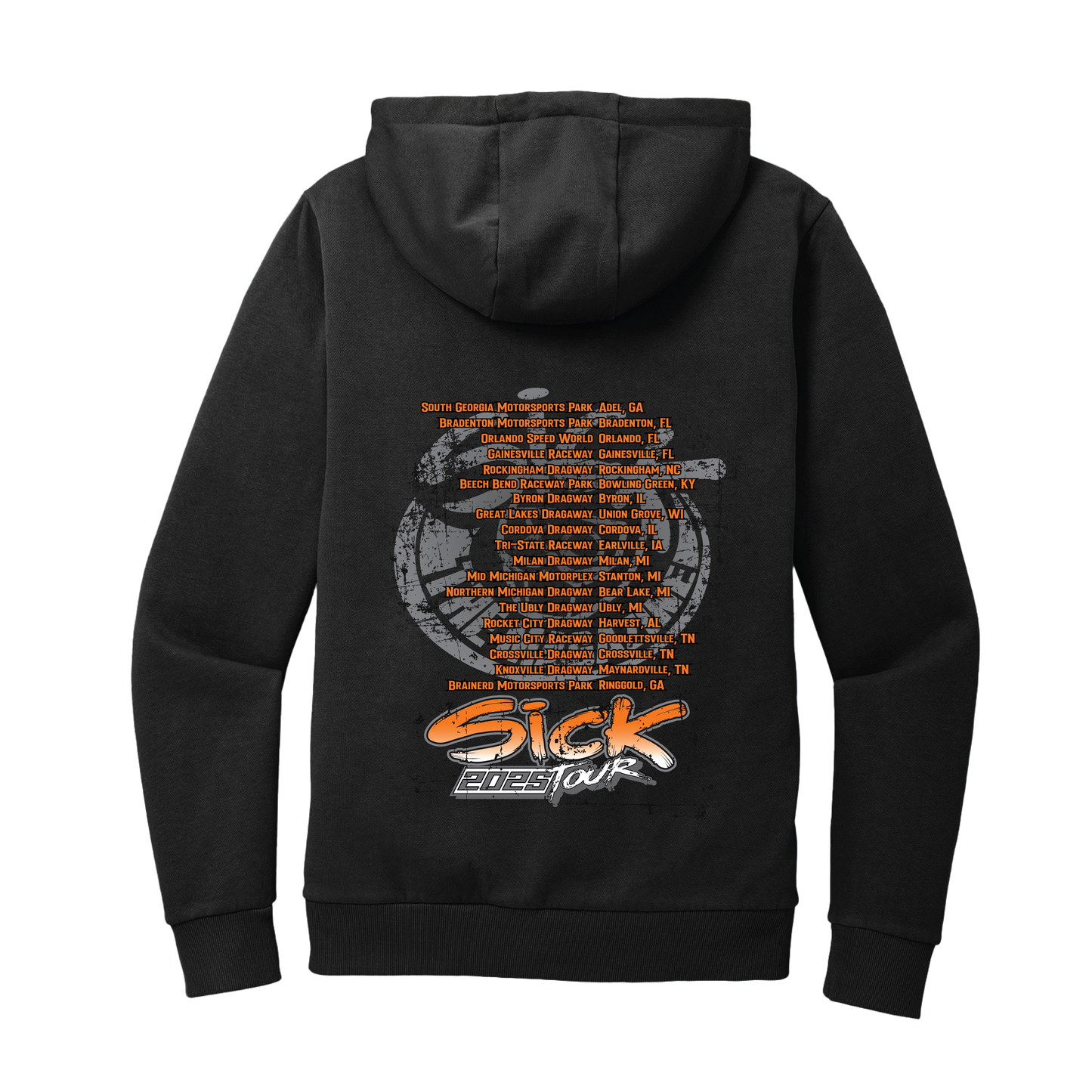 Sick Tour 2025 Hoodie Orange & Pink