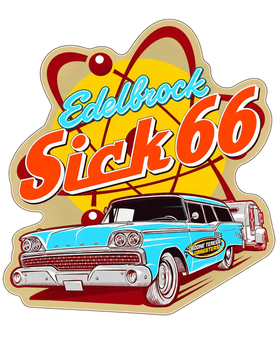 Sick 66 2026 Bonne Terre Drag Strip Track Sticker
