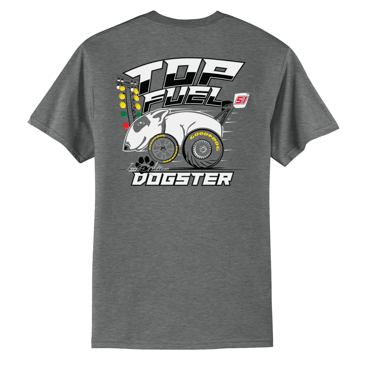 Clay Millican Dogster T-Shirt, back