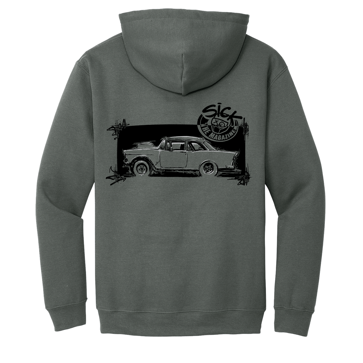 Sick Rides Gasser Hoodie, back