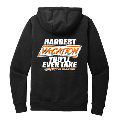Hardest Vacation Hoodie, back