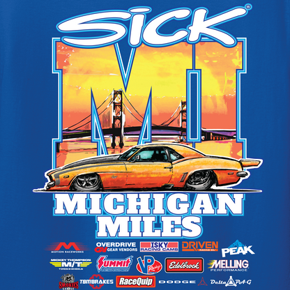 Sick Michigan Miles 2026 T-Shirt, back