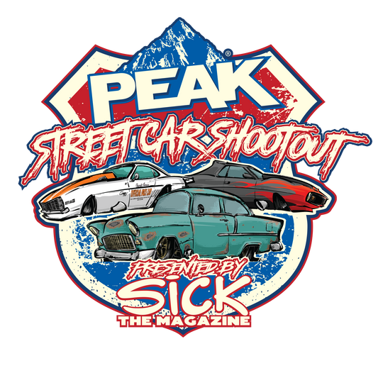 Peak Street Car Shootout Sticker