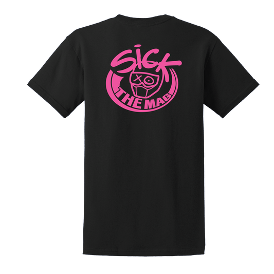 Sick The Mag G Rated Pink Logo T-Shirt, back