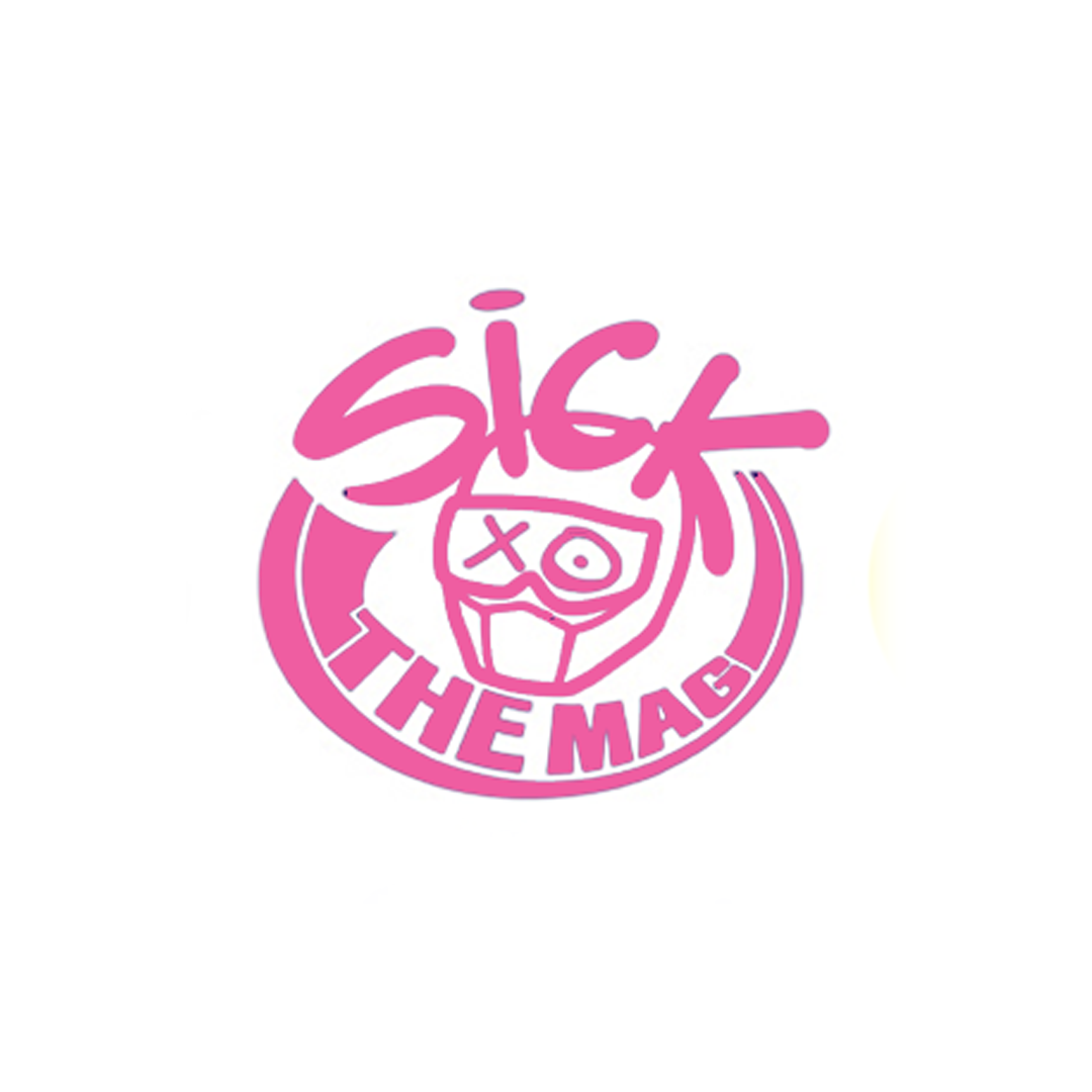 Sick The Mag Die Cut 5x5 Sticker in pink