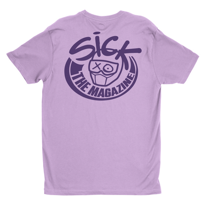 Sick The Mag G Rated Purple T-Shirt with Purple Logo, back