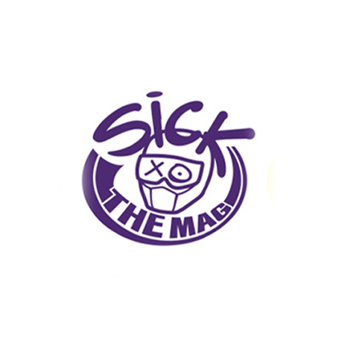 Sick The Mag Die Cut 5x5 Sticker in purple