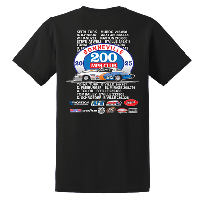 Bonneville Sick On The Salt 2025 200 MPH Club(Black)