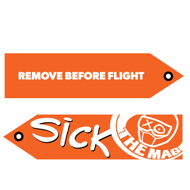 Sick The Mag Parachute Flag (Right Logo)