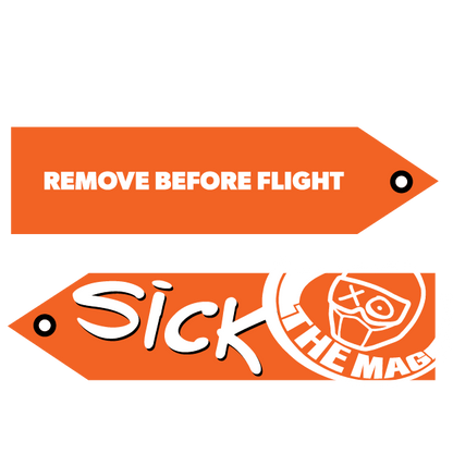 Sick The Mag Parachute Flag (Right Logo)