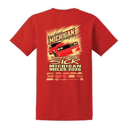 Sick Michigan Miles 2026 Day Two, Northern Michigan Dragway Daily Track Shirt