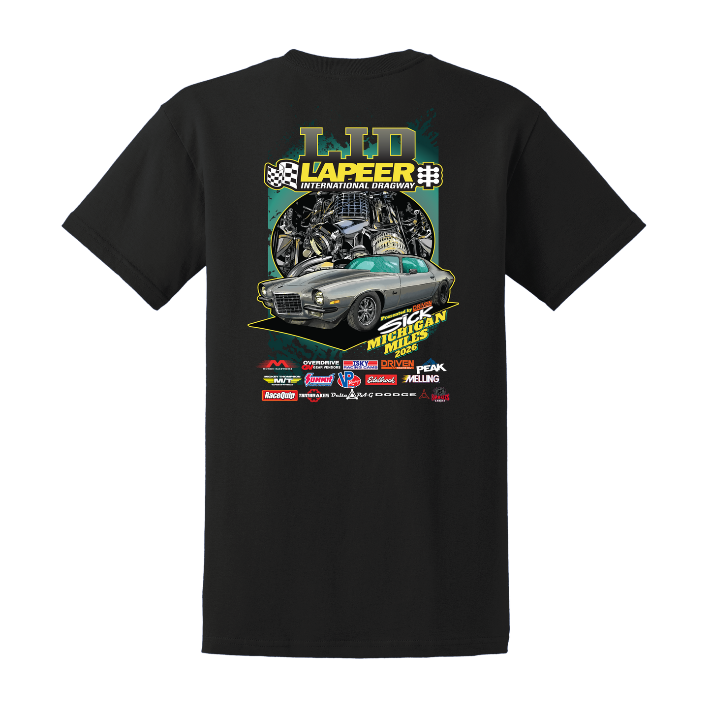 Sick Michigan Miles 2026 Day Five, Lapeer International Dragway Daily Track Shirt