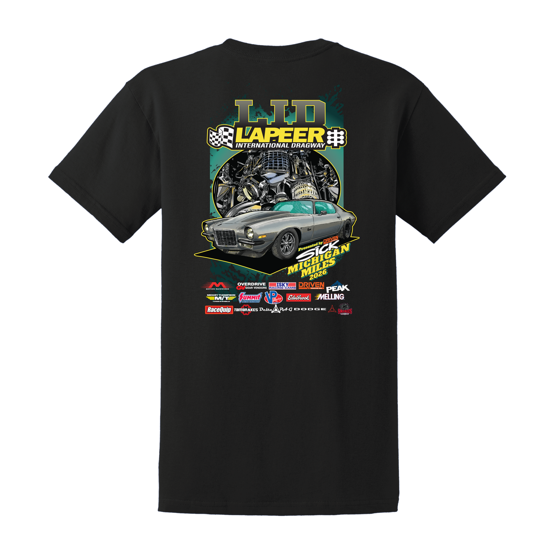 Sick Michigan Miles 2026 Day Five, Lapeer International Dragway Daily Track Shirt